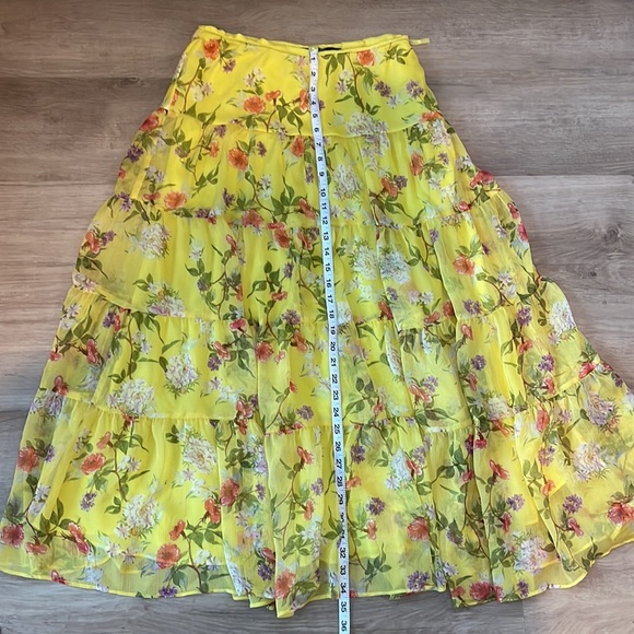 Ralph Lauren Floral Print Maxi Skirt sz L - Picture 4 of 6
